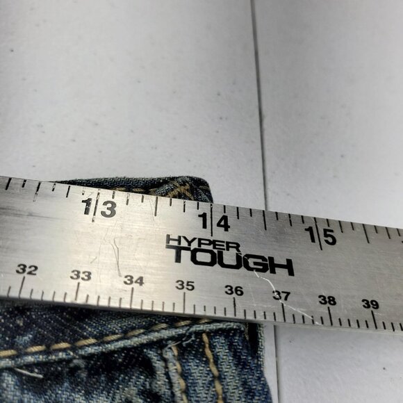 Cowboy Legend Jeans Womens Size 18 Blue Straight Leg Embroidered Pockets Western - Picture 13 of 15